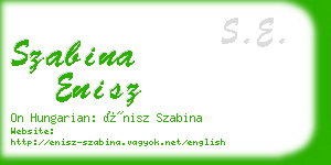 szabina enisz business card